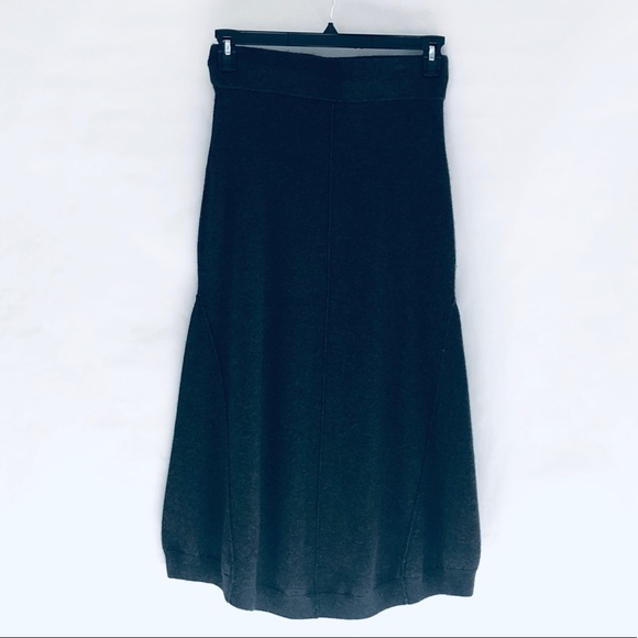 ❌SOLD❌DKNY Womens Cashmere Hight - Low Midi Skirt - Picture 3 of 5